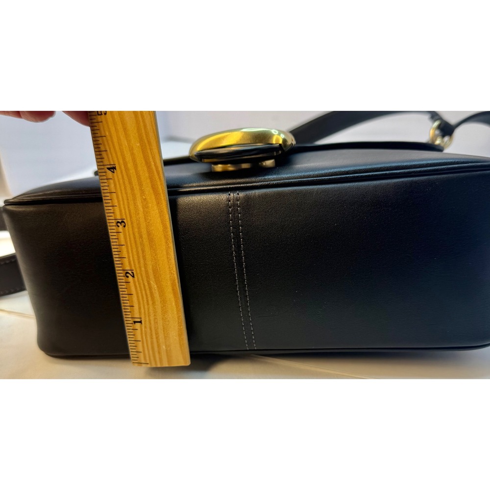 Coach Black Shoulder Bag with Gold Accents - Picture 11 of 15